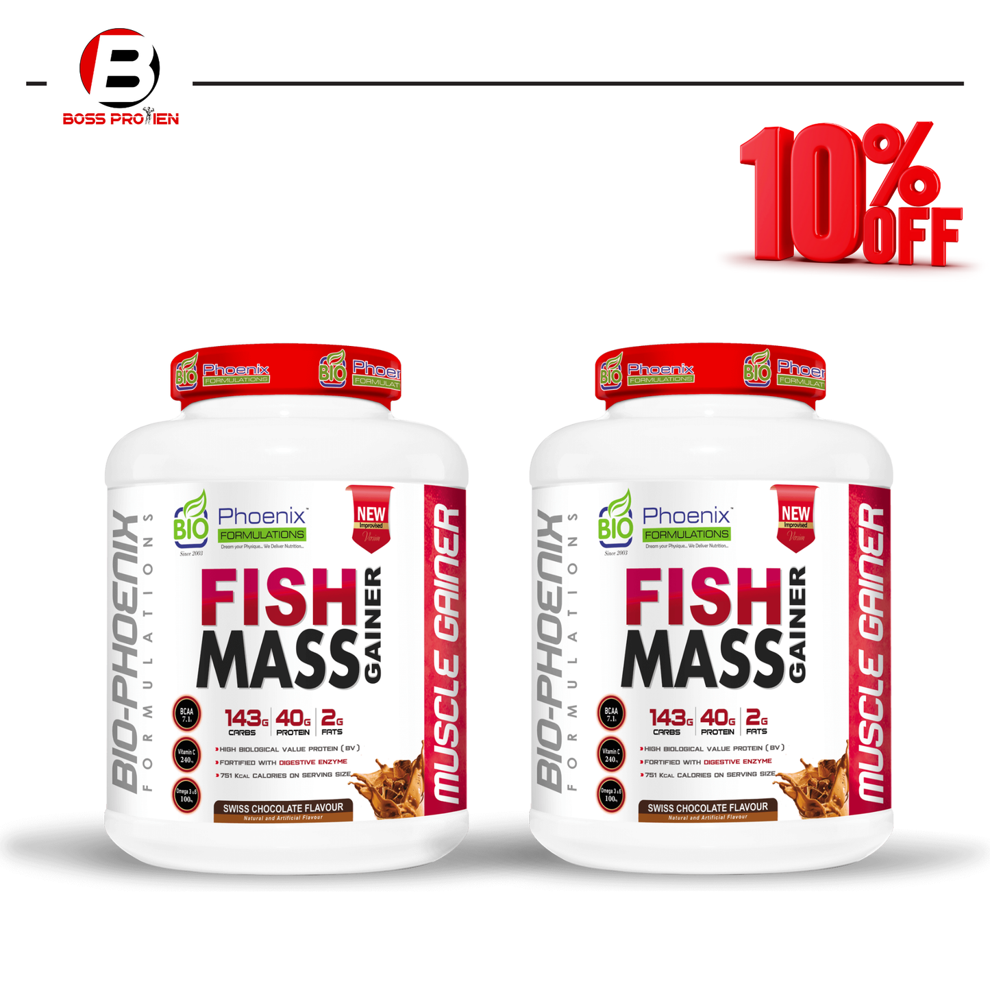 Fish mass gainer 1 kg box