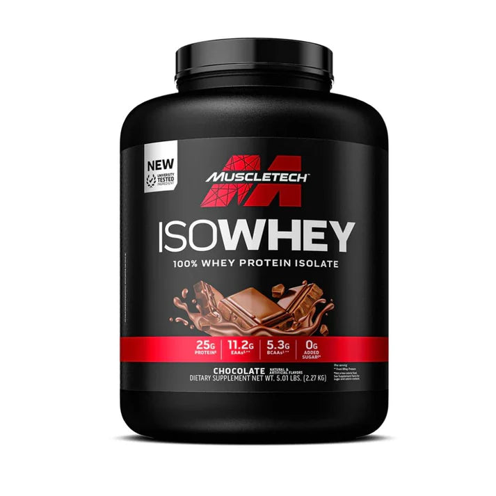 MuscleTech Iso Whey 100% Whey Protein Isolate 5 lbs Chocolate x10/26